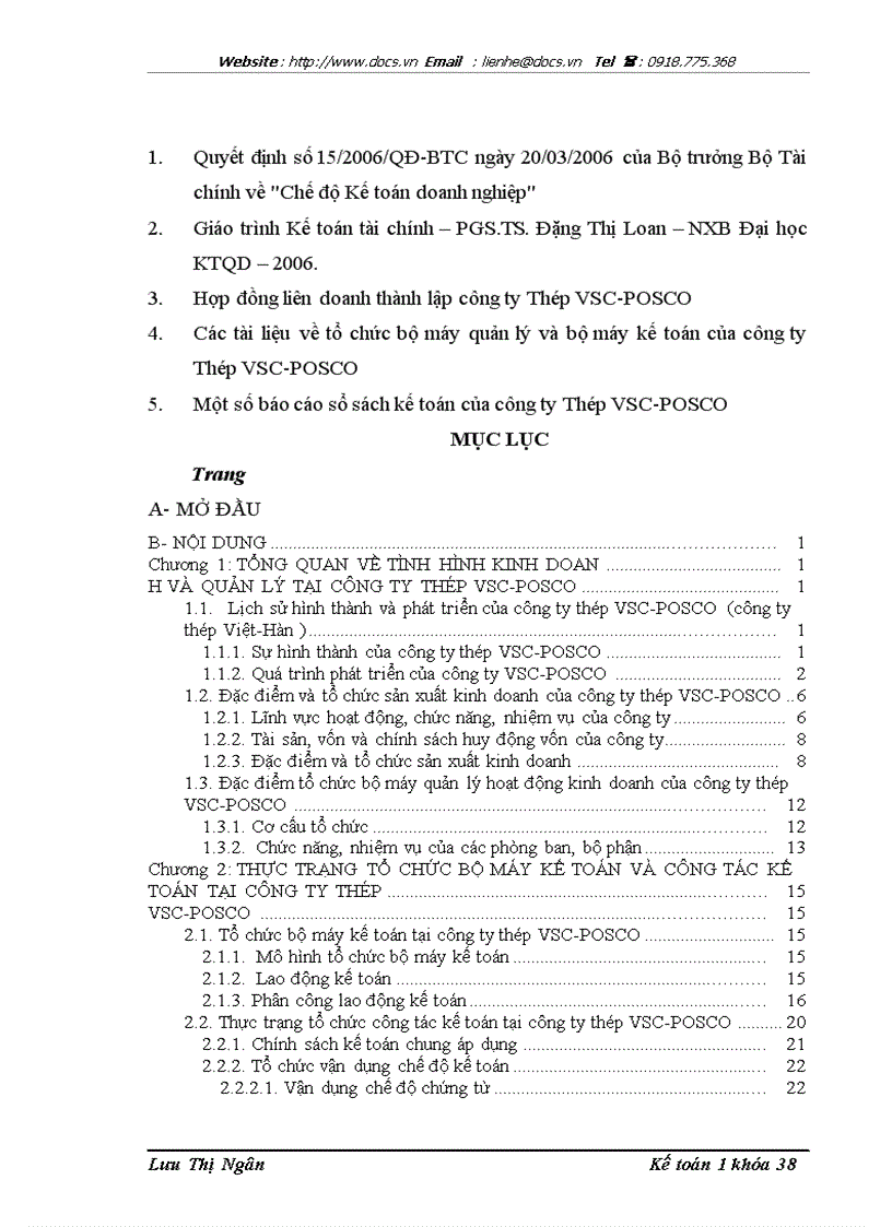image for page Thực trạng tổ chức bộ máy kế toán và công tác kế toán tại công ty thép