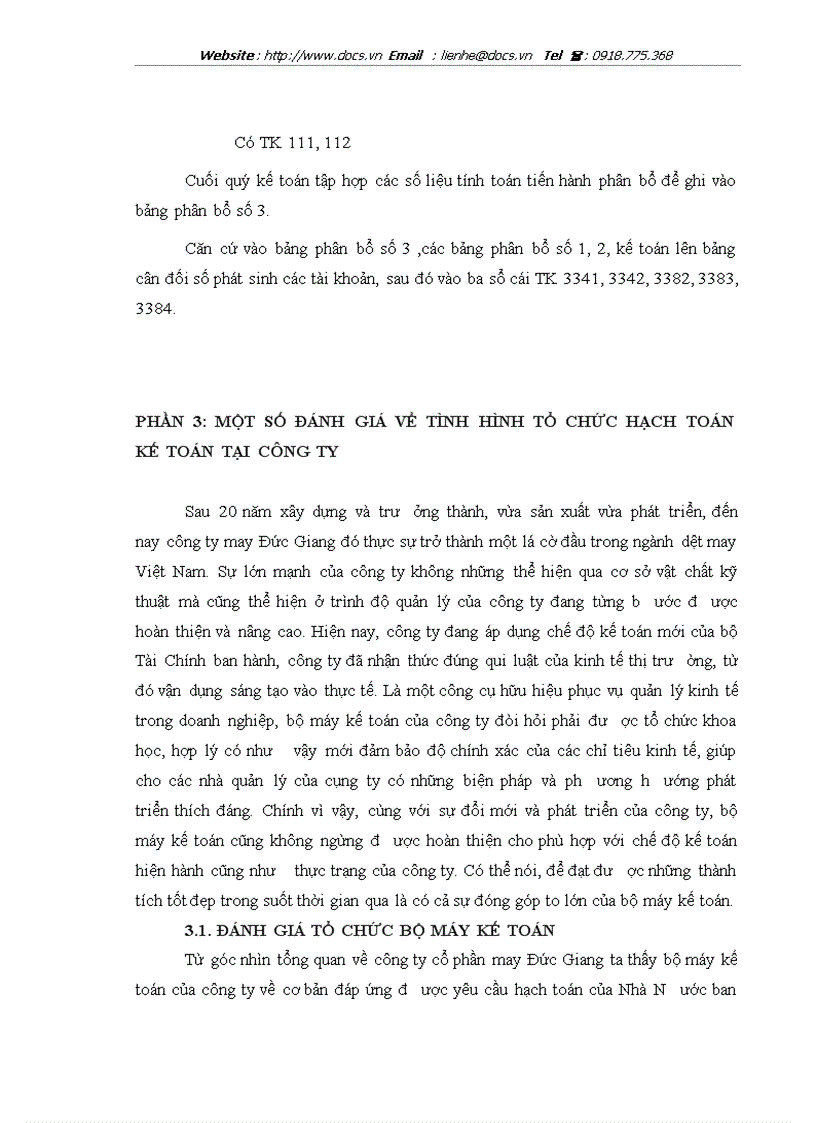 image for page Tổ chức bộ máy kế toán và hệ thống kế toán tại công ty cổ phẩn may Đức Giang