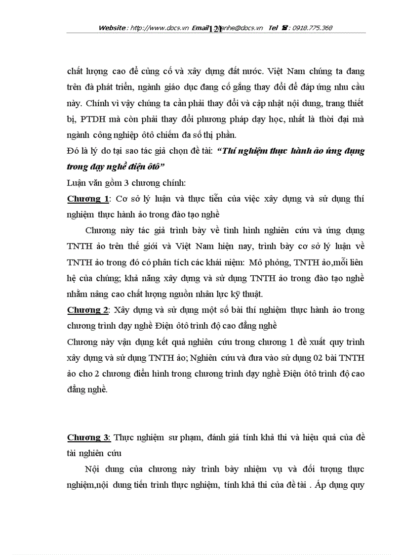 image for page Thí nghiệm thực hành ảo ứng dụng trong dạy nghề điện ôtô tại trường cao đẳng nghề ktcn việt nam hàn quốc nghệ an