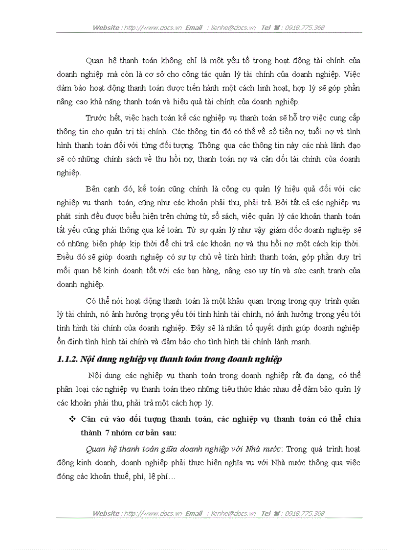 image for page Kế toán các nghiệp vụ thanh toán tại Công ty Vật tư kỹ thuật xi măng