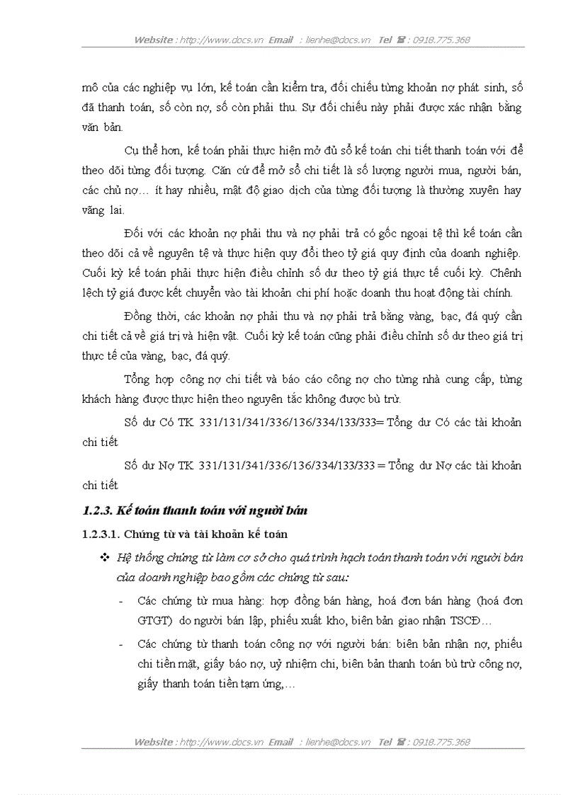 image for page Kế toán các nghiệp vụ thanh toán tại Công ty Vật tư kỹ thuật xi măng