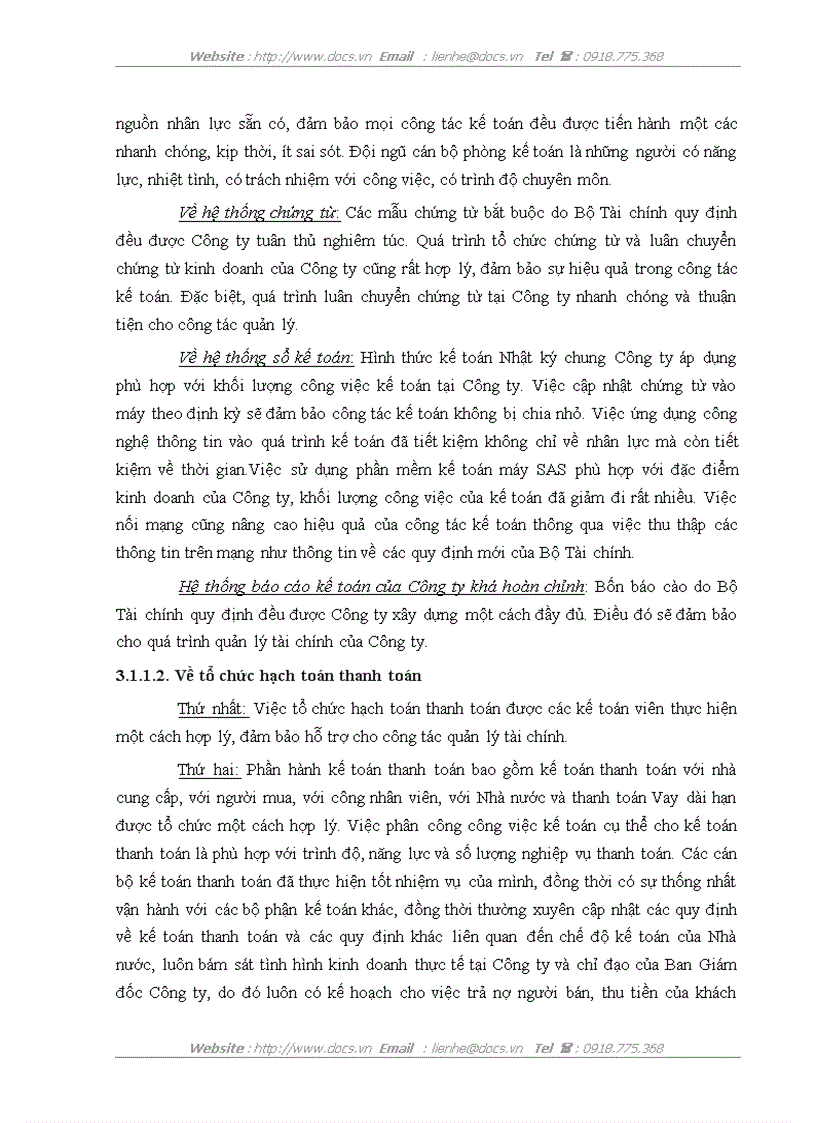 image for page Kế toán các nghiệp vụ thanh toán tại Công ty Vật tư kỹ thuật xi măng