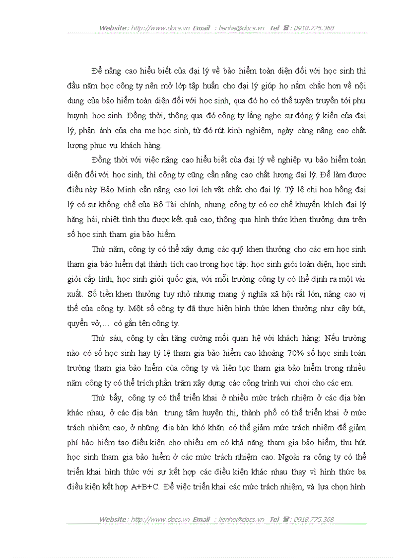 image for page Hoàn thiện nghiệp vụ bảo hiểm toàn diện đối với học sinh tại Tổng công ty cổ phần Bảo Minh