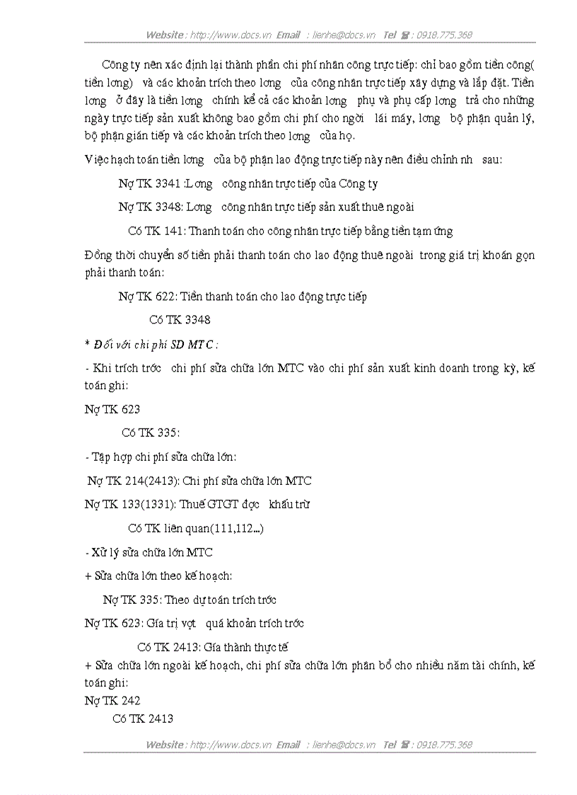 image for page Kế toán chi phí sản xuất và tính giá thành sản phẩm xây lắp trong công ty cp tuấn lâm