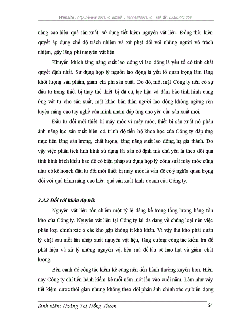 image for page Hoàn thiện công tác hạch toán Nguyên vật liệu tại Công ty TNHH Ngọc