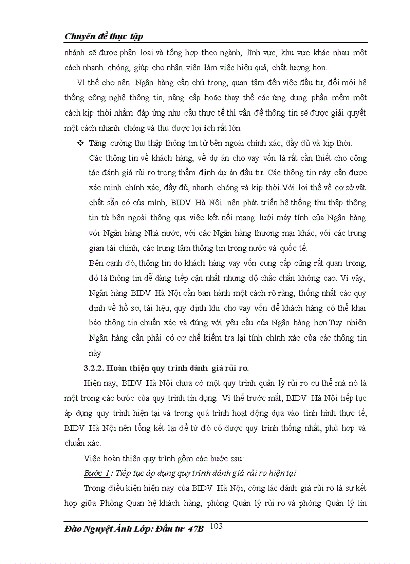 image for page Rủi ro và đánh giá rủi ro trong thẩm định dự án cho vay vốn tại Ngân hàng Đầu tư Phát triển Hà Nội