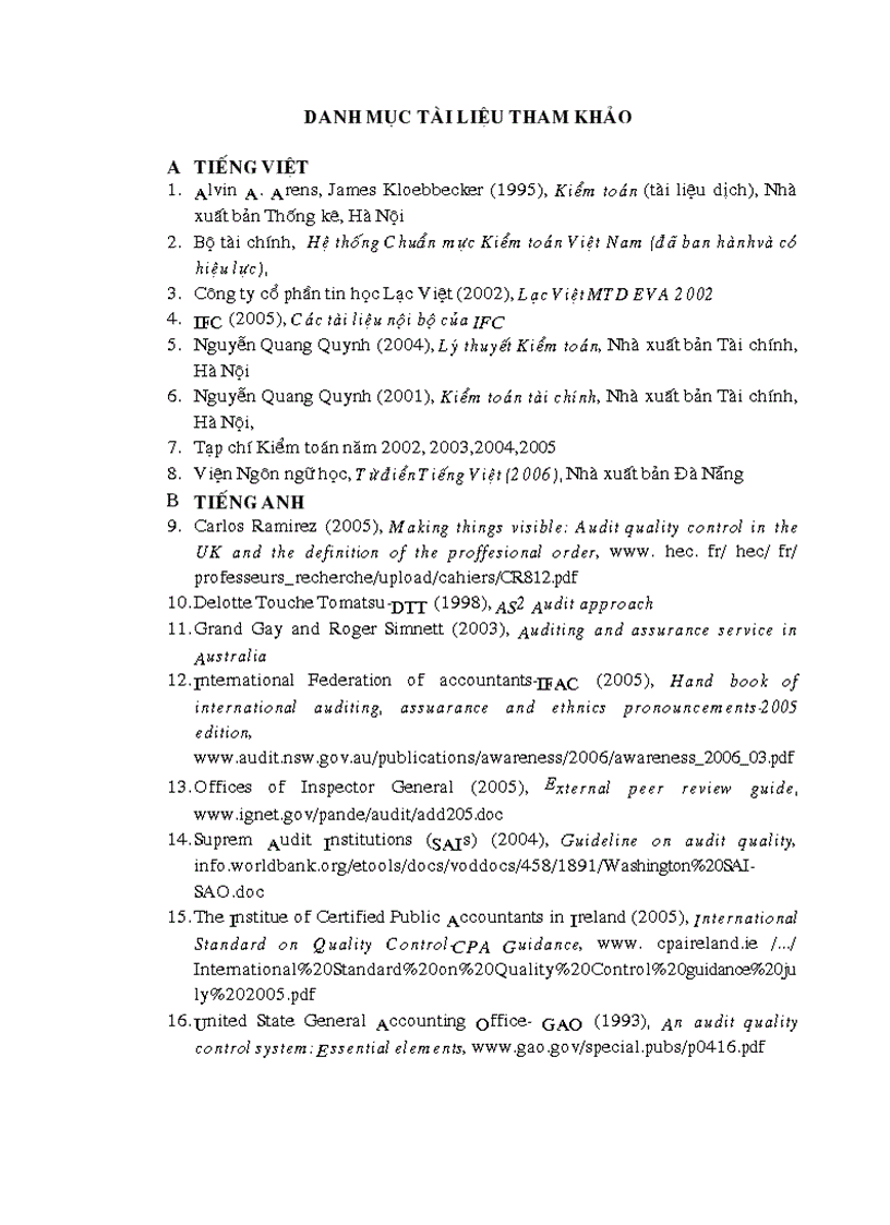 image for page Hoàn thiện thủ tục soát xét trong quy trình kiểm toán báo cáo tài chính tại Công ty Kiểm toán và Tư vấn tài chính Quốc tế IFC