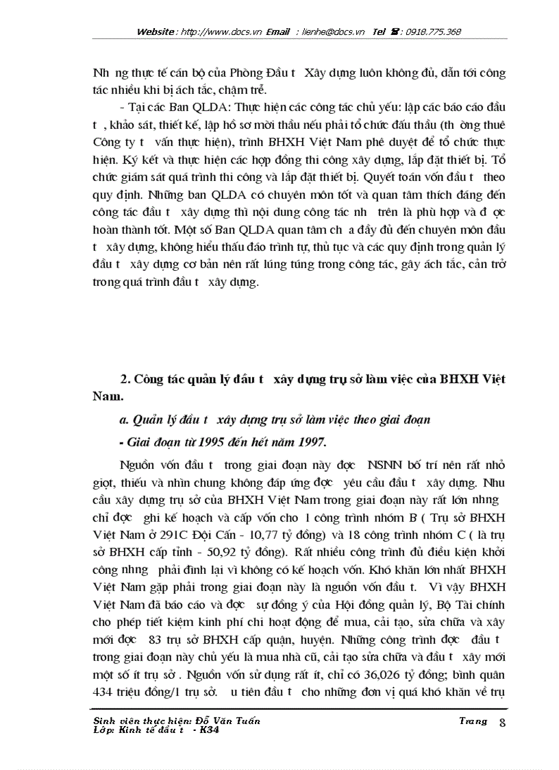 image for page Công tác quản lý đầu tư xây dựng trụ sở làm việc của Bảo hiểm xã hội Việt Nam