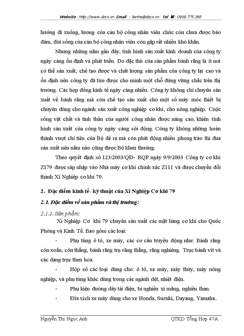 image for page Xây dựng và thực hiện hệ thống quản lý chất lượng ISO 9000 2000 tại Xí Nghiệp cơ khí 79