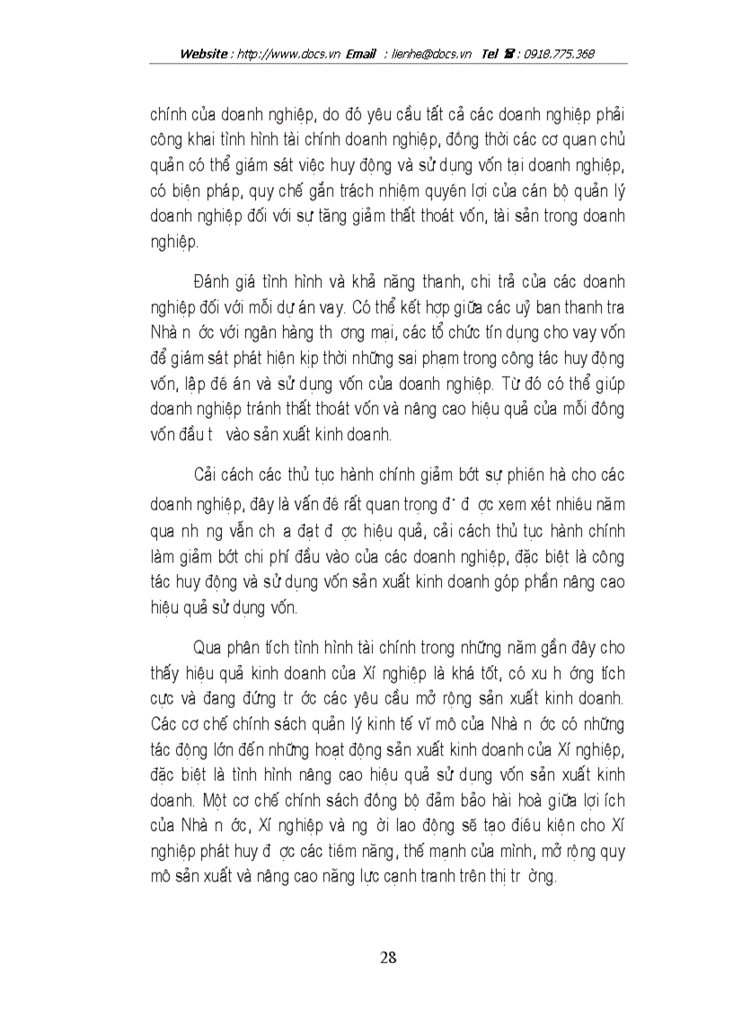 image for page Nâng cao hiệu quả sử dụng vốn sản xuất kinh doanh của Xí nghiệp Công trình 528