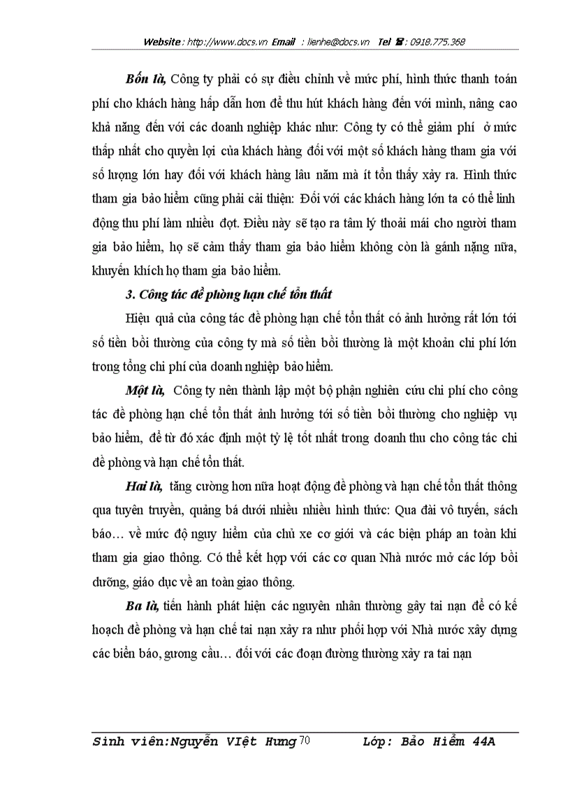 image for page Hiệu quả kinh doanh nghiệp vụ bảo hiểm trách nghiệm dân sự BHTNDS của chủ xe cơ giới đối với người thứ ba tại công ty bảo hiểm Bảo Hiểm Nhà Rồng