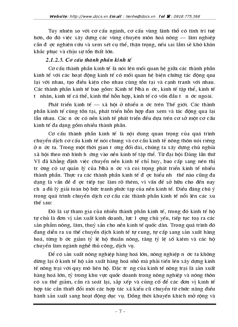 image for page Nghiên cứu vấn đề chuyển dịch cơ cấu kinh tế nông thôn ở huyện Thanh Trì Hà Nội thông qua việc chuyển dịch cơ cấu kinh tế bao gồm các ngành kinh tế