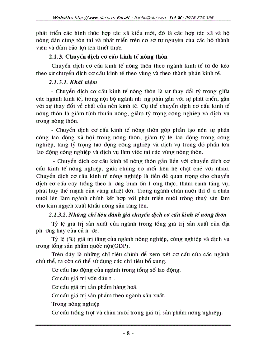 image for page Nghiên cứu vấn đề chuyển dịch cơ cấu kinh tế nông thôn ở huyện Thanh Trì Hà Nội thông qua việc chuyển dịch cơ cấu kinh tế bao gồm các ngành kinh tế