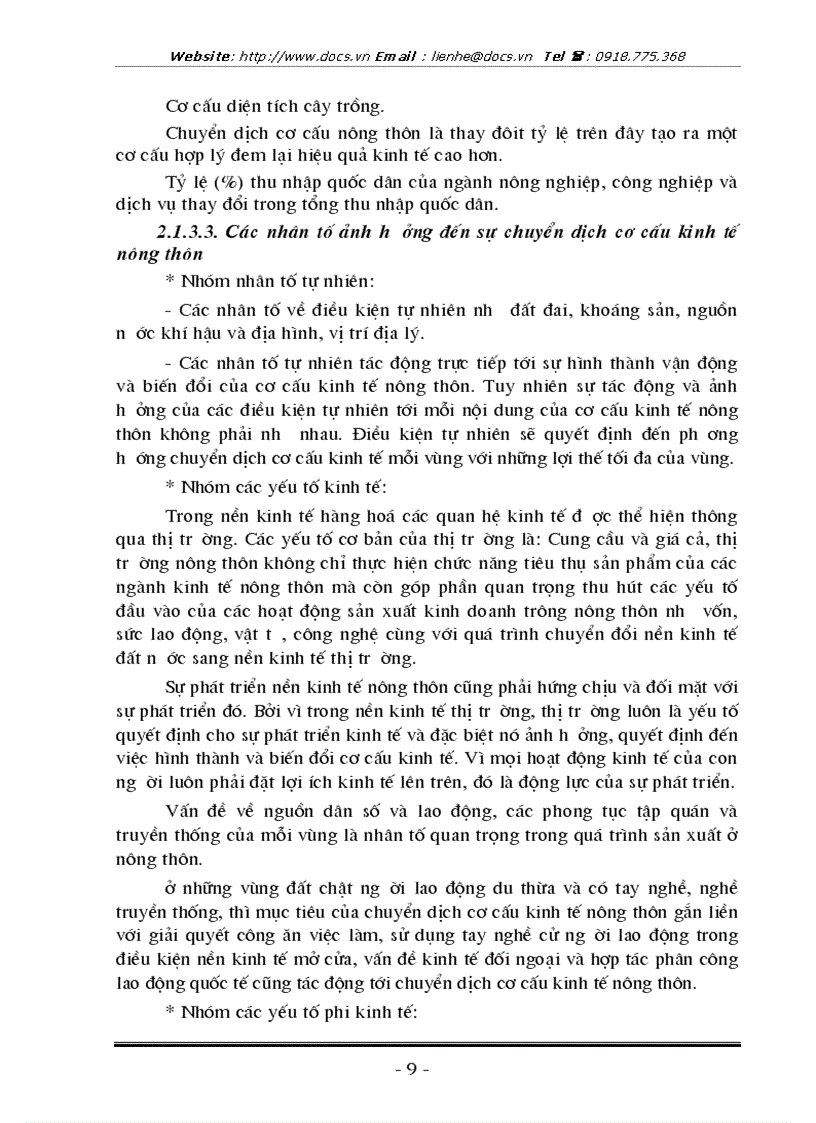 image for page Nghiên cứu vấn đề chuyển dịch cơ cấu kinh tế nông thôn ở huyện Thanh Trì Hà Nội thông qua việc chuyển dịch cơ cấu kinh tế bao gồm các ngành kinh tế