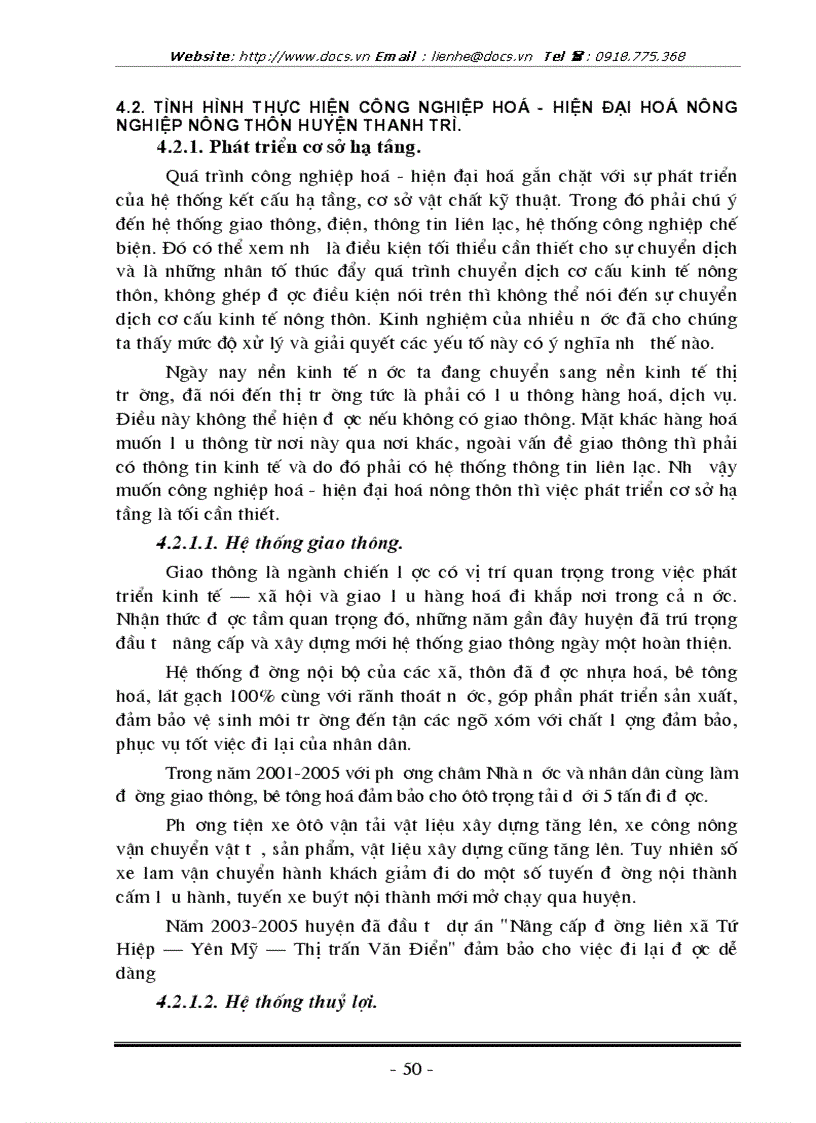 image for page Nghiên cứu vấn đề chuyển dịch cơ cấu kinh tế nông thôn ở huyện Thanh Trì Hà Nội thông qua việc chuyển dịch cơ cấu kinh tế bao gồm các ngành kinh tế