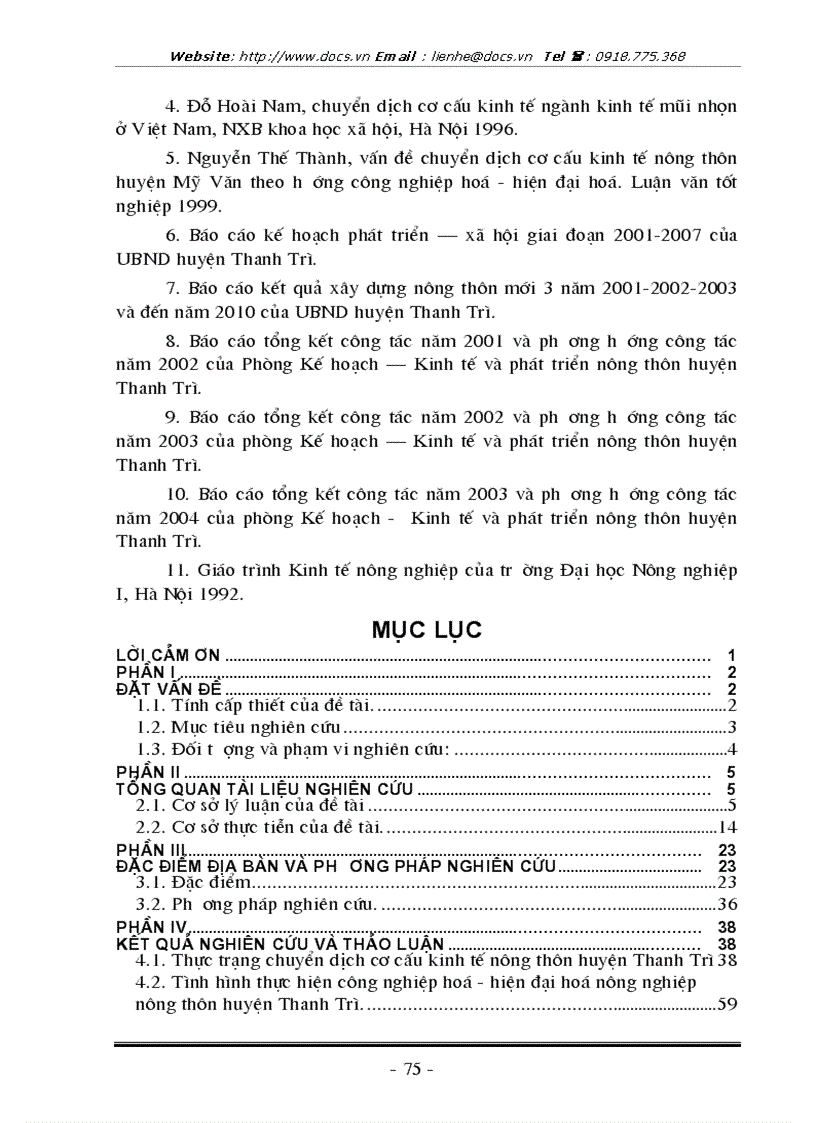 image for page Nghiên cứu vấn đề chuyển dịch cơ cấu kinh tế nông thôn ở huyện Thanh Trì Hà Nội thông qua việc chuyển dịch cơ cấu kinh tế bao gồm các ngành kinh tế