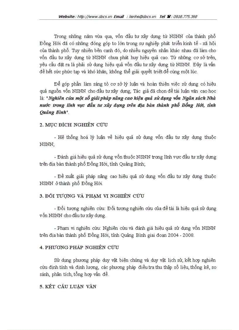 image for page Nâng cao hiệu quả sử dụng vốn Ngân sách Nhà nước trong lĩnh vực đầu tư xây dựng trên địa bàn thành phố Đồng Hới