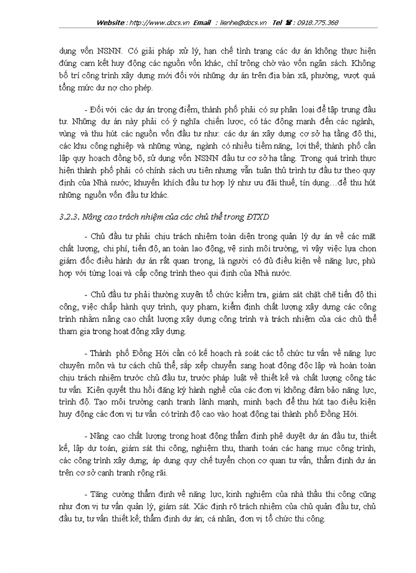 image for page Nâng cao hiệu quả sử dụng vốn Ngân sách Nhà nước trong lĩnh vực đầu tư xây dựng trên địa bàn thành phố Đồng Hới