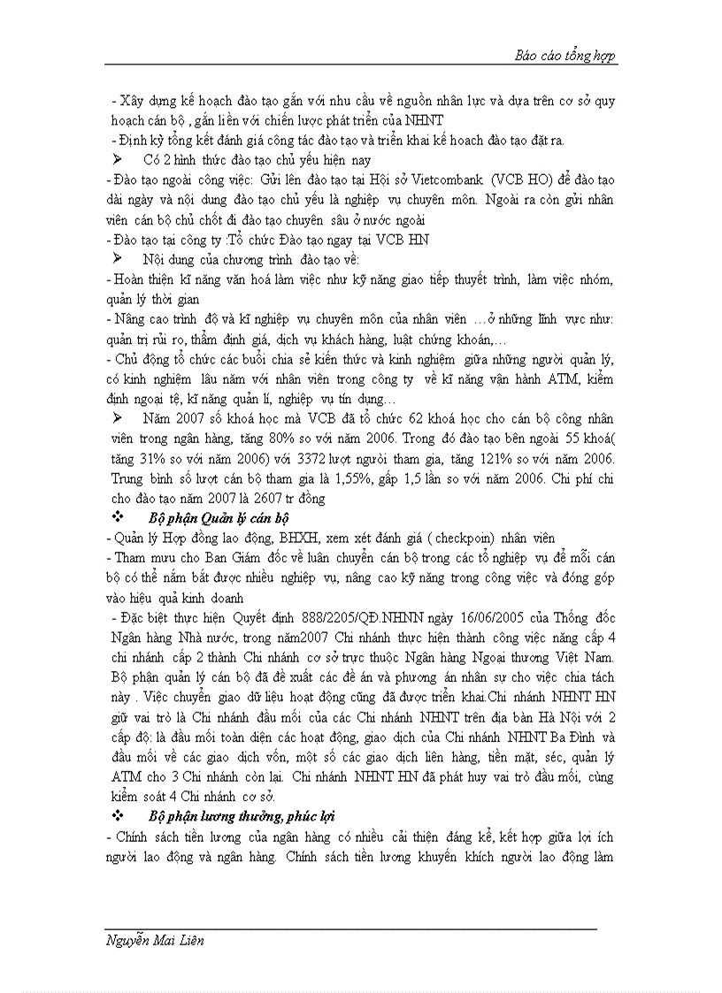 image for page Các mặt cơ cấu tổ chức các nguồn lực của ngân hàng Ngoại Thương Việt Nam chi nhánh Hà Nội