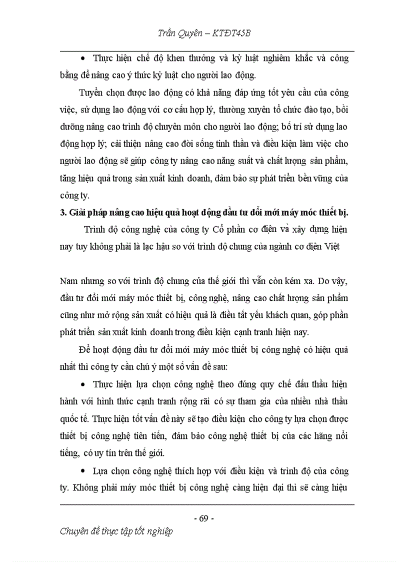 image for page Hoạt động đầu tư phát triển tại Công ty cổ phần cơ điện và xây dựng Thực trạng và giải pháp