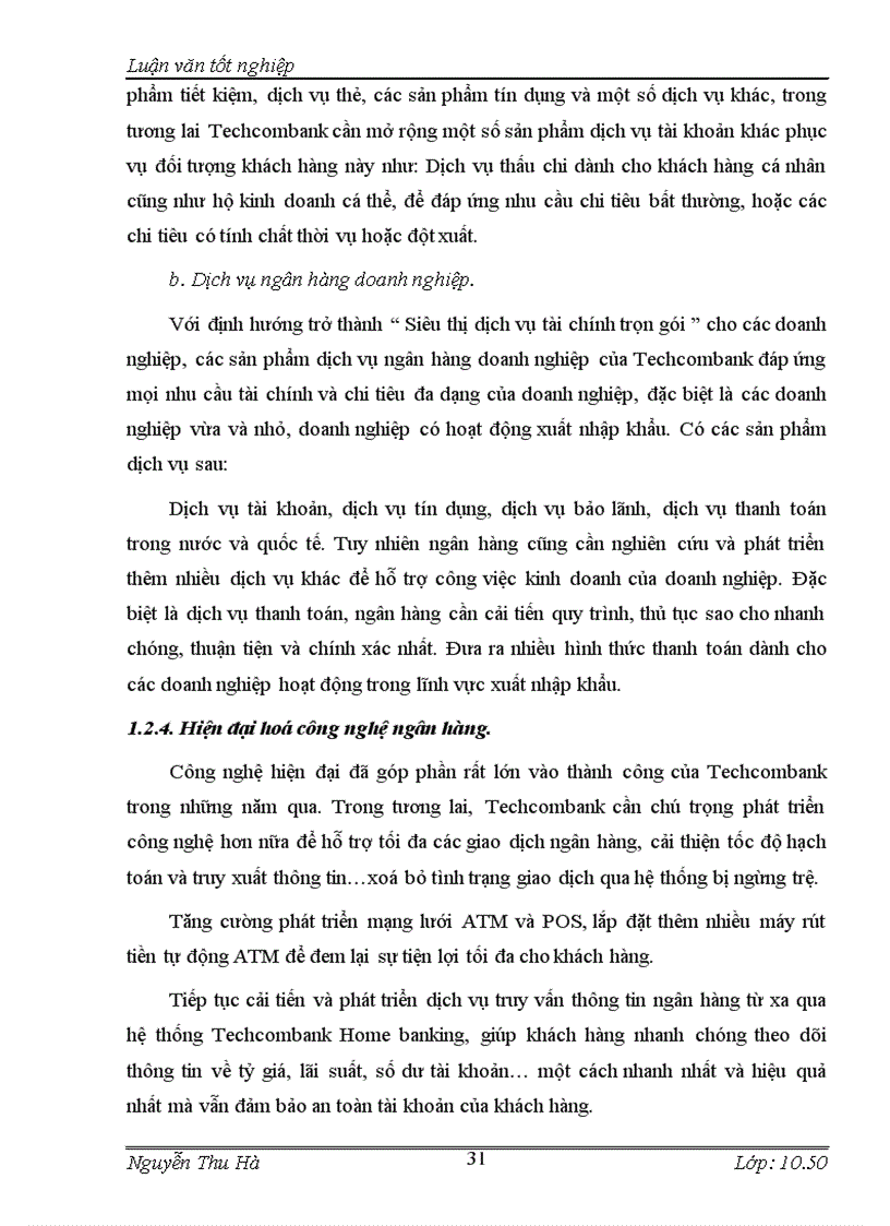 image for page Giải pháp nâng cao chất lượng công tác huy động vốn tại Hội sở ngânhàng NHTMCP Kỹ Thương TechcomBank VN Chi nhánh Hà Nội