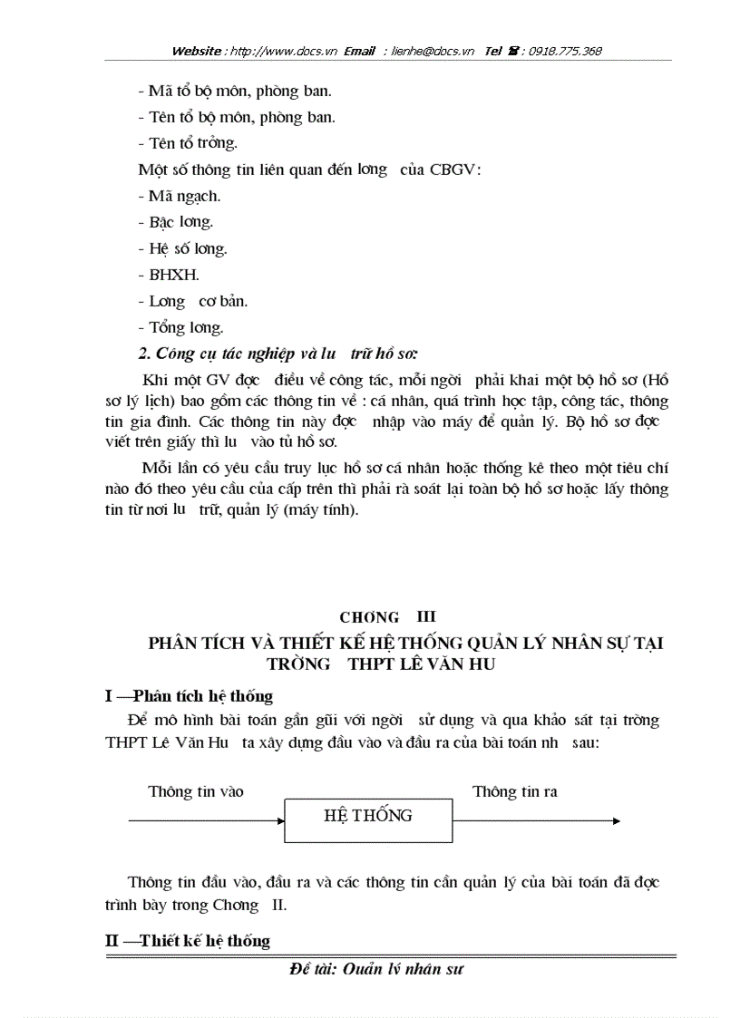 image for page Quản lý nhân sự ở trường THPT Lê Văn Hưu