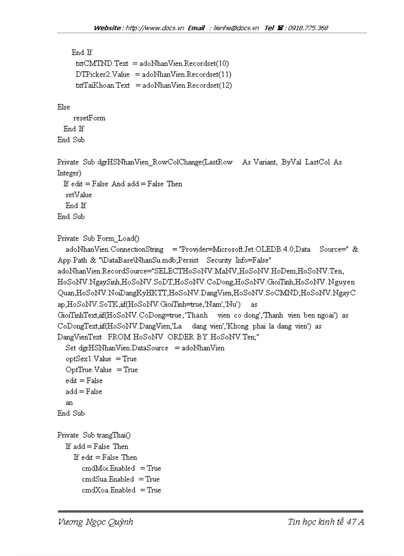 image for page Xây dựng hệ thống thông tin quản lý nhân sự tại Công ty CP xây dựng Vinaconex