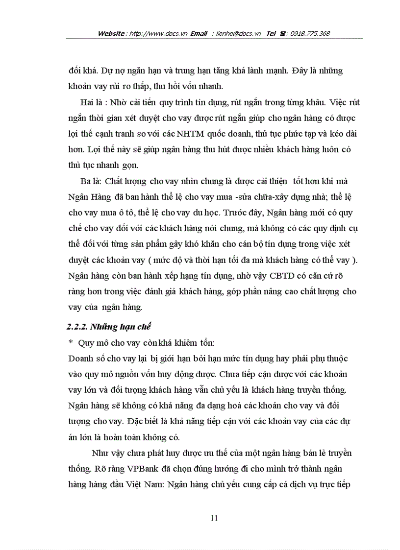 image for page Báo cáo Tại ngânhàng NHTMCP các Doanh nghiệp Ngoài Quốc doanh VPBank Hai Bà Trưng lt NHa gt