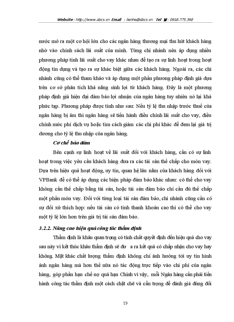 image for page Báo cáo Tại ngânhàng NHTMCP các Doanh nghiệp Ngoài Quốc doanh VPBank Hai Bà Trưng lt NHa gt