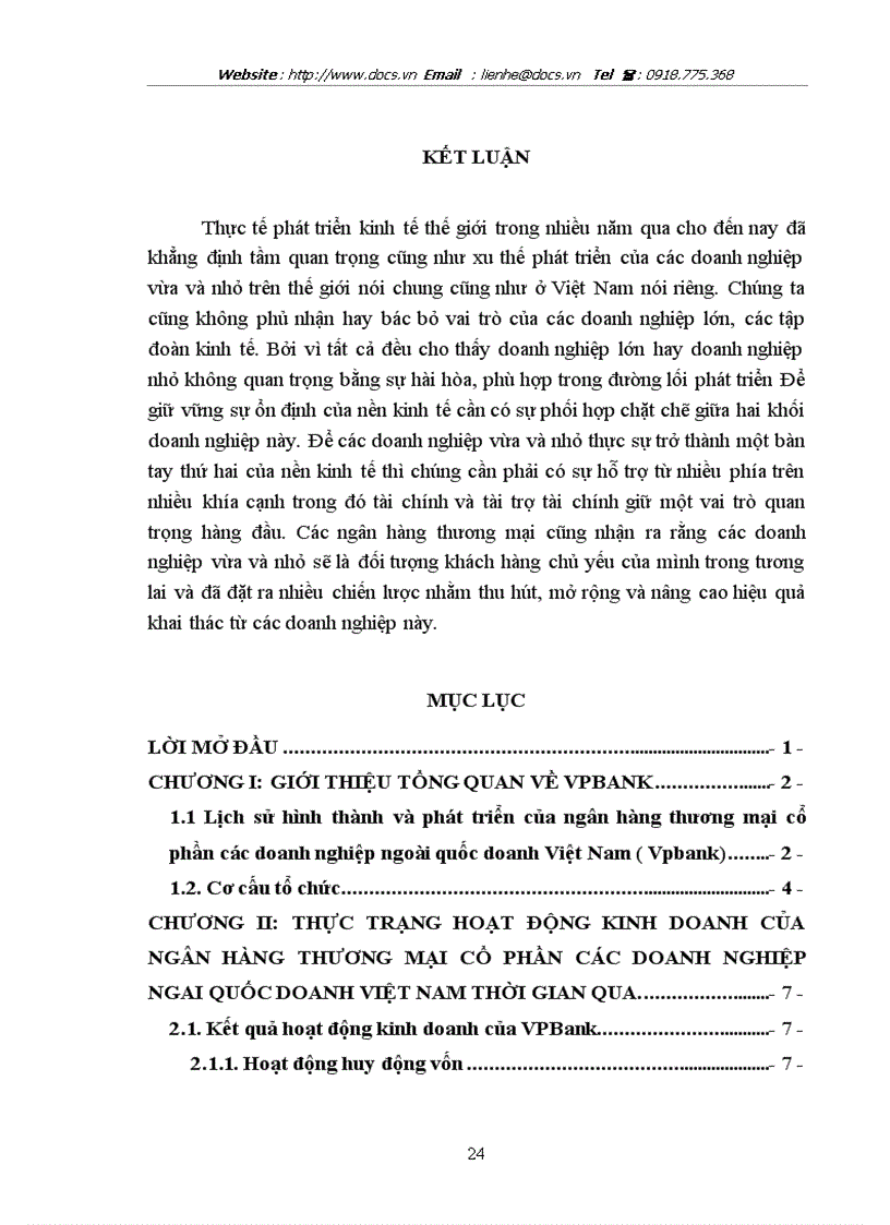 image for page Báo cáo Tại ngânhàng NHTMCP các Doanh nghiệp Ngoài Quốc doanh VPBank Hai Bà Trưng lt NHa gt