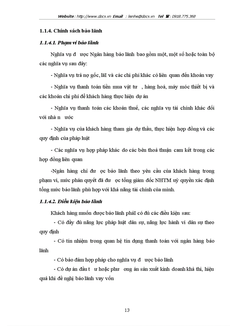 image for page Giải pháp nâng cao chất lượng bảo lãnh tại chi nhánh ngânhàng NHĐT PT BIDV HN