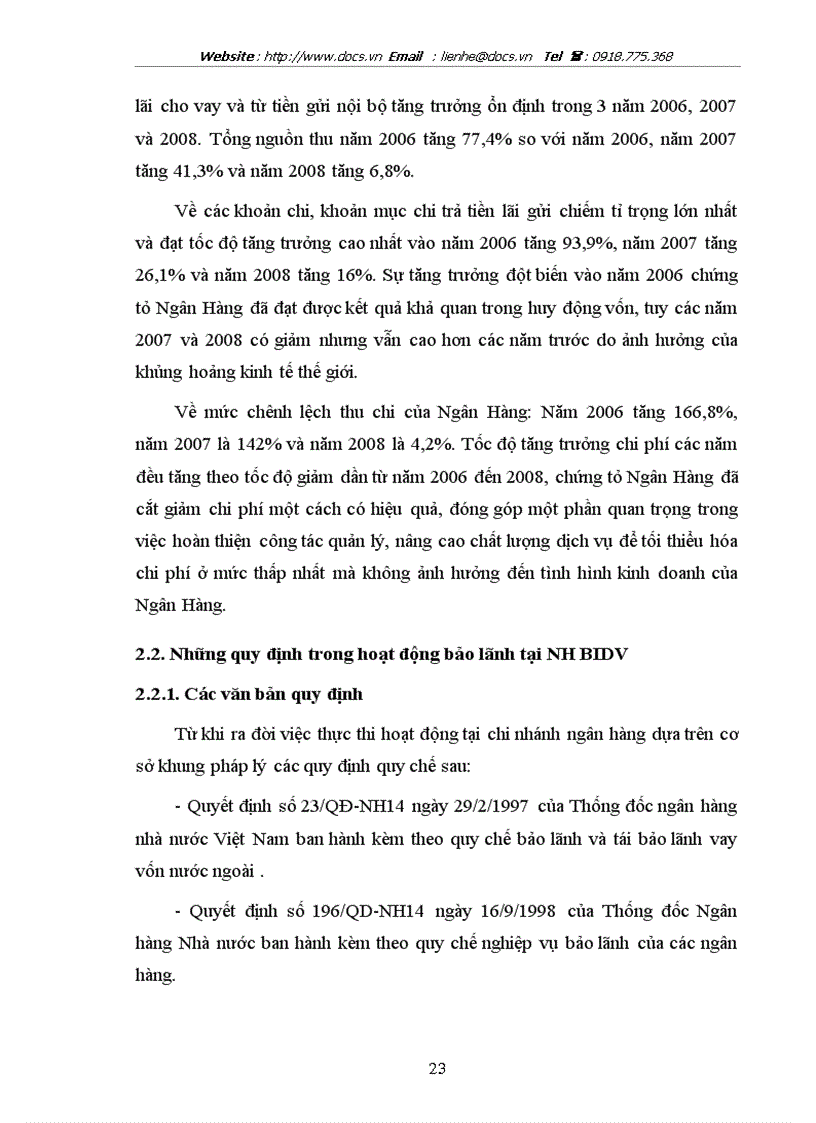 image for page Giải pháp nâng cao chất lượng bảo lãnh tại chi nhánh ngânhàng NHĐT PT BIDV HN