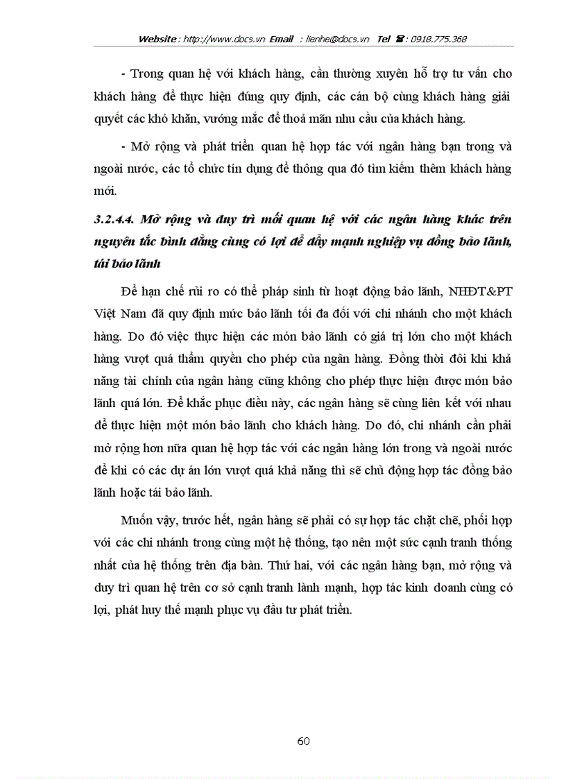 image for page Giải pháp nâng cao chất lượng bảo lãnh tại chi nhánh ngânhàng NHĐT PT BIDV HN