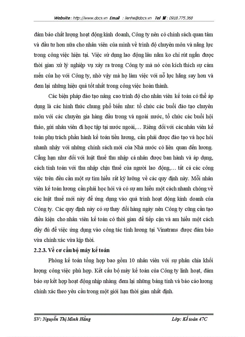 image for page Một số ý kiến đóng góp nhằm hoàn thiện công tác kế toán tiền lương và các khoản trích theo lương tại Công ty Cổ phần giao nhận vận tải ngoại thương VI