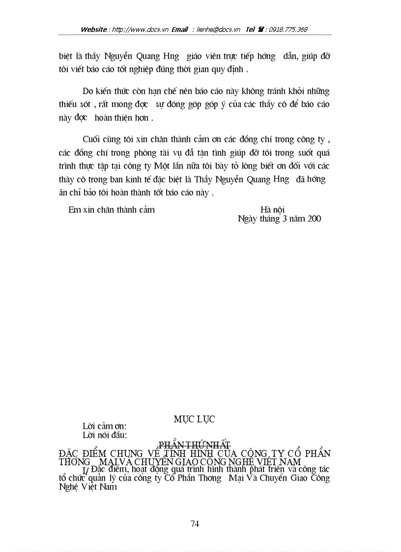 image for page Thực trạng công tác tổ chức kế toán tiền lương và các khoản trích theo lương tại Công ty thương mại và chuyển giao công nghệ VN