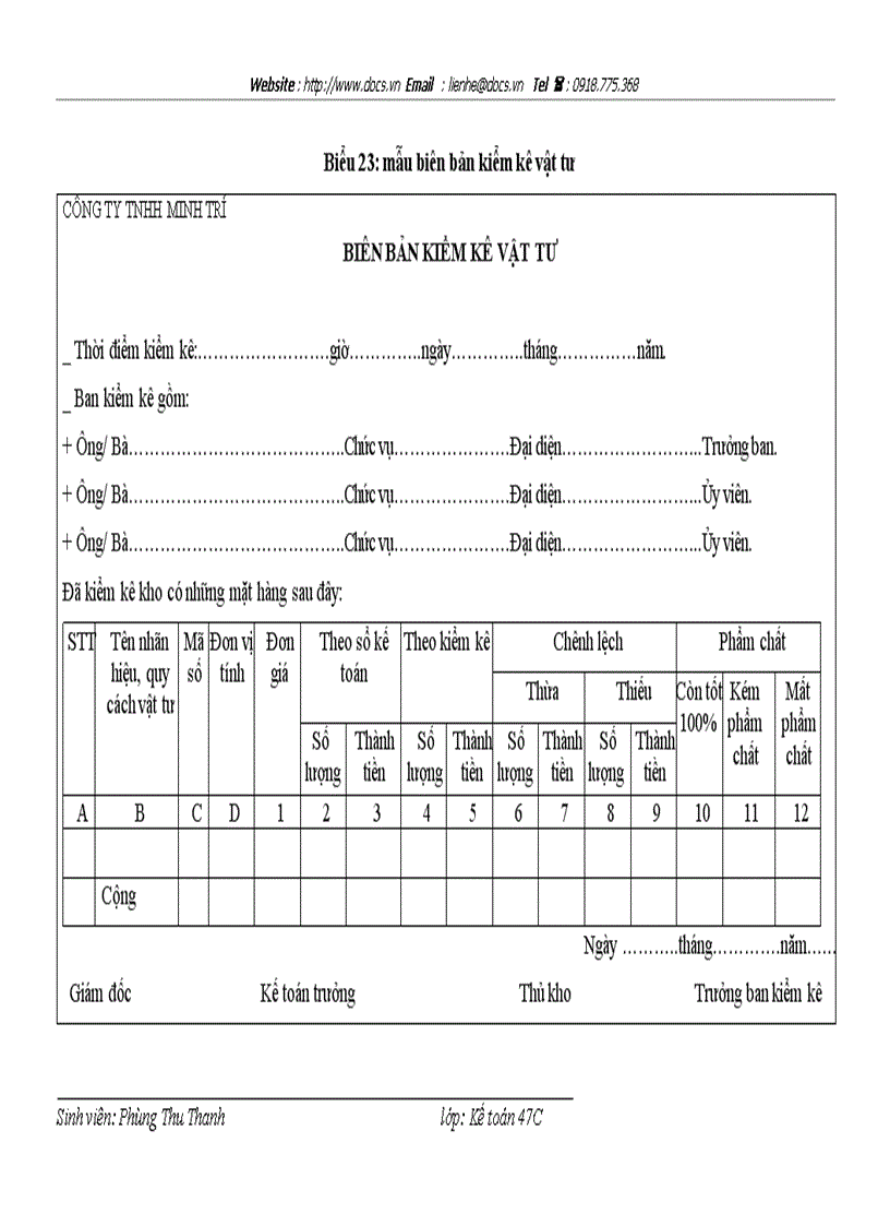 image for page Kế toán nguyên vật liệu tại công ty TNHH Minh Trí