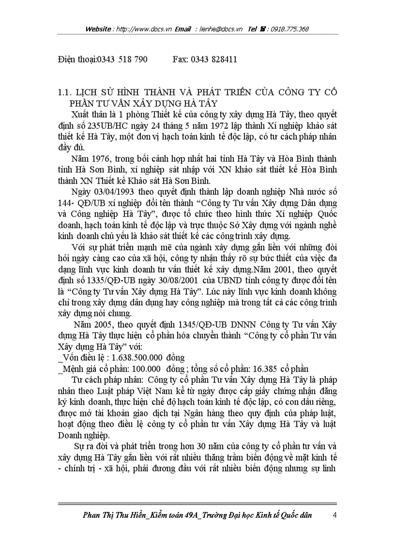 image for page Đặc điểm tổ chức kế toán và đánh giá thực trạng tổ chức kế toán tại Công ty cổ phần tư vấn xây dựng Hà Tây