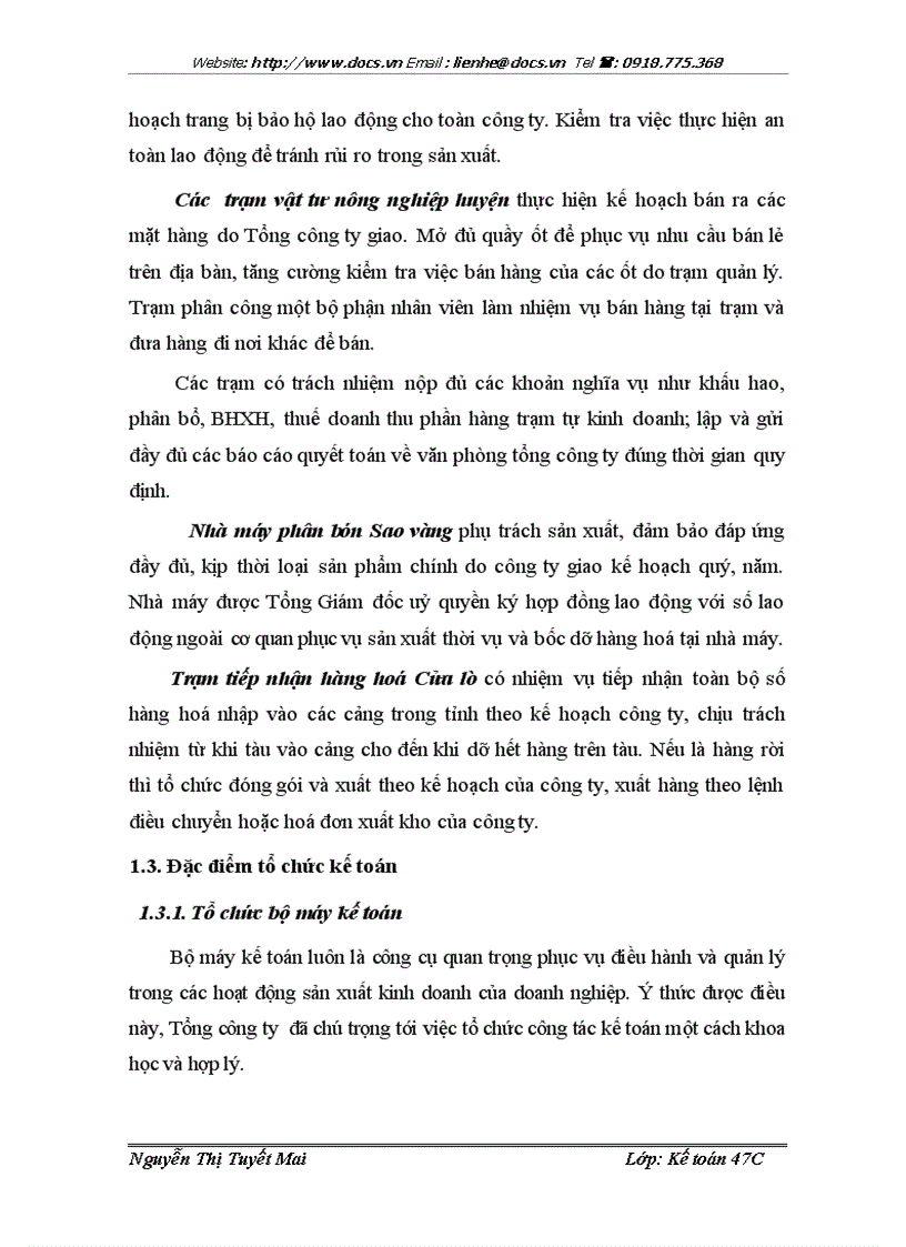 image for page Hoàn thiện kế toán lưu chuyển hàng hóa và xác định kết quả kinh doanh tại Tổng công ty CP Vật tư Nông nghiệp Nghệ An