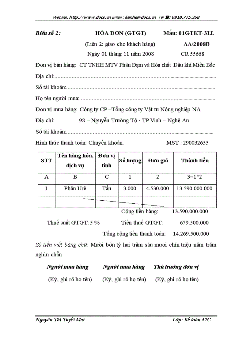 image for page Hoàn thiện kế toán lưu chuyển hàng hóa và xác định kết quả kinh doanh tại Tổng công ty CP Vật tư Nông nghiệp Nghệ An
