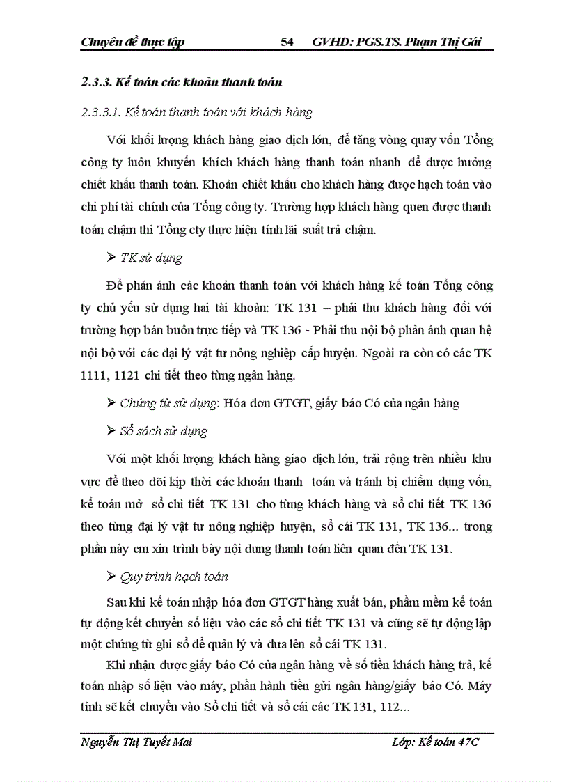 image for page Hoàn thiện kế toán lưu chuyển hàng hóa và xác định kết quả kinh doanh tại Tổng công ty CP Vật tư Nông nghiệp Nghệ An