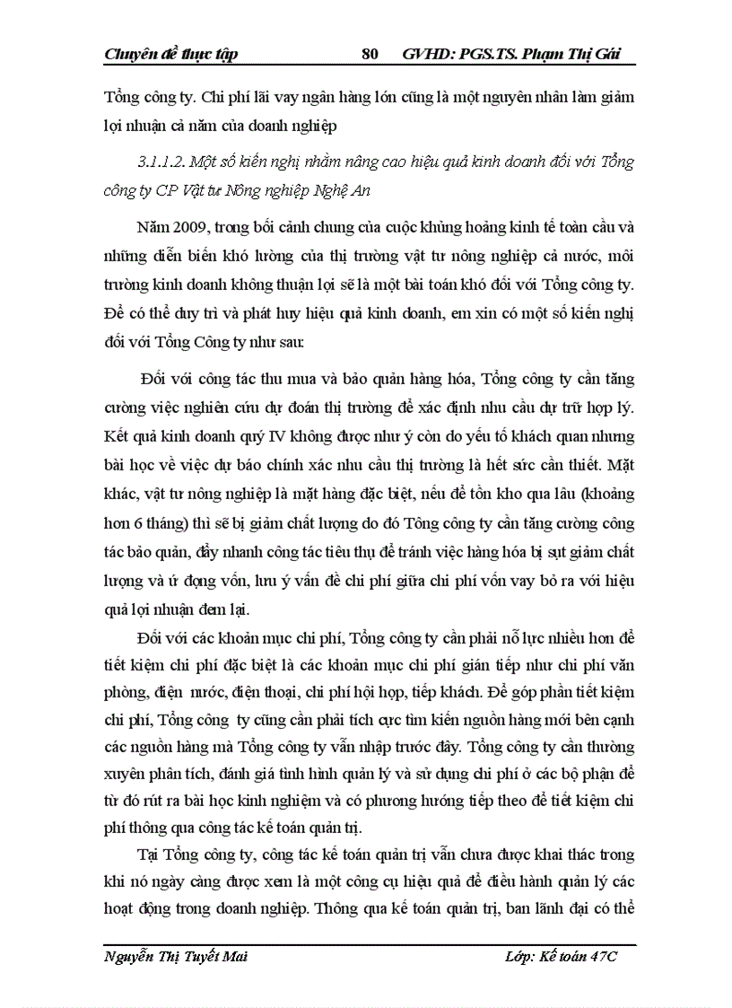 image for page Hoàn thiện kế toán lưu chuyển hàng hóa và xác định kết quả kinh doanh tại Tổng công ty CP Vật tư Nông nghiệp Nghệ An