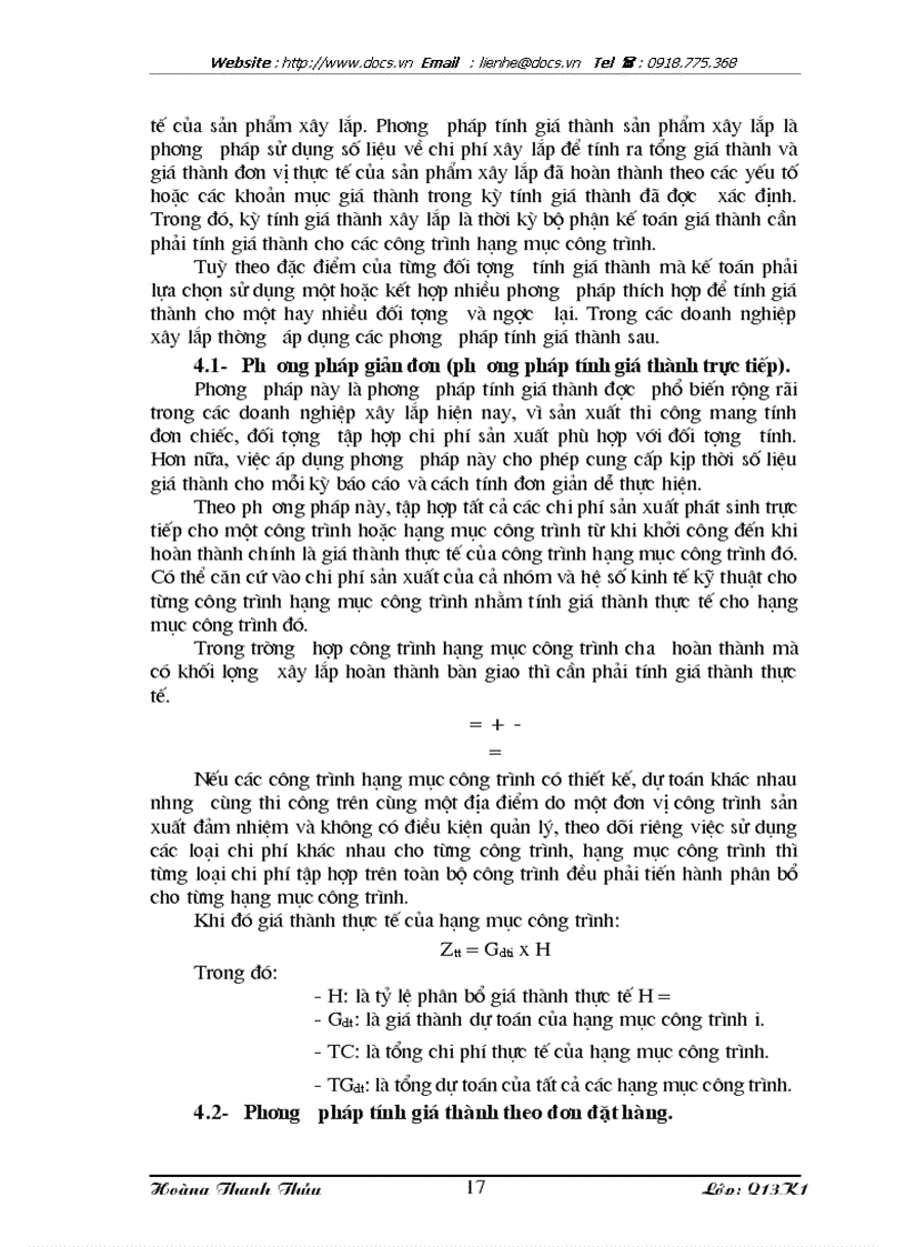 image for page Hoàn thiện kế toán chi phí sản xuất và tính giá thành sản phẩm xây lắp tại Công ty Cổ phần Tu tạo và Phát triển nhà