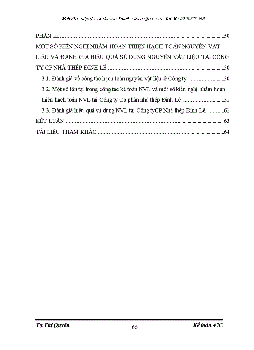 image for page Thực trạng kế toán Nguyên ật liệu tại công ty CP nhà thép Đinh Lê