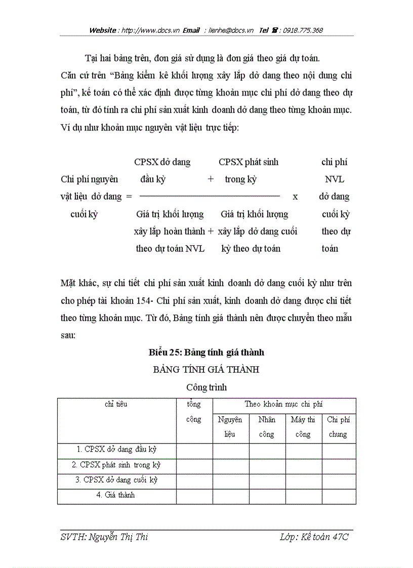 image for page Hoàn thiện hạch toán chi phí sản xuất và tính giá thành sản phẩm xây lắp tại xí nghiệp xây lắp số 1 Hà Nội