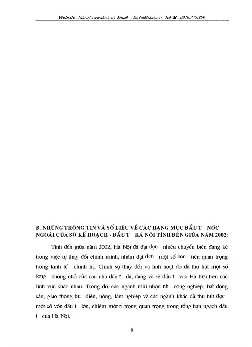 image for page Báo cáo Tại Sở Kế hoạch Đầu tư Hà Nội