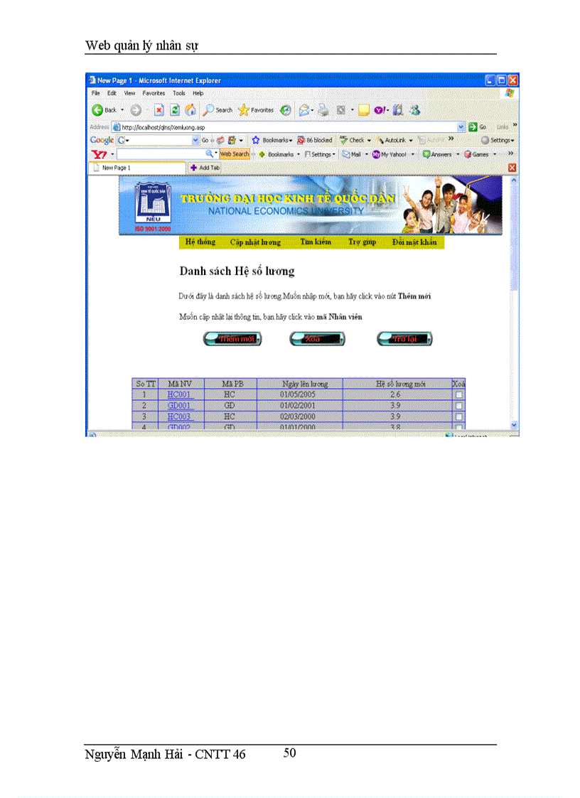image for page Web quản lý nhân sự