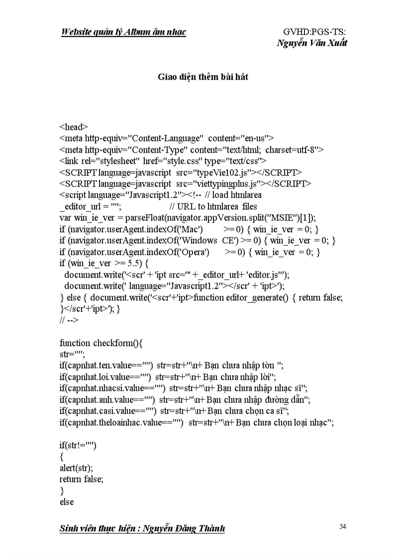 image for page Website quản lý Album âm nhạc