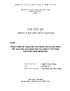 Hoàn thiện kế toán tiêu thụ hàng hóa và xác định kết quả tiêu thụ hàng hóa tại công ty cổ phần tập đoàn vina megastar