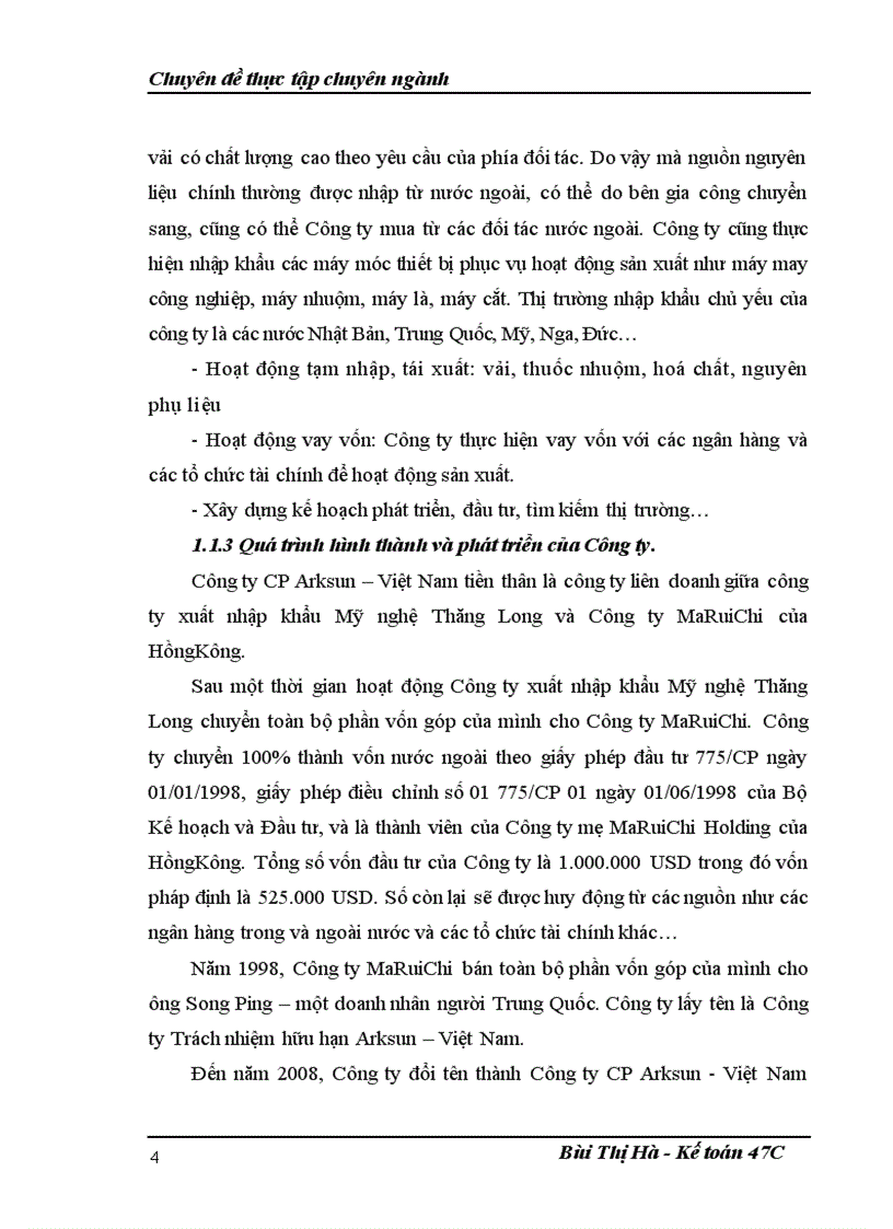 image for page Hoàn thiện hạch toán tiêu thụ thành phẩm và xác định kết quả tiêu thụ thành phẩm tại Công ty Cổ phần Arksun Việt Nam