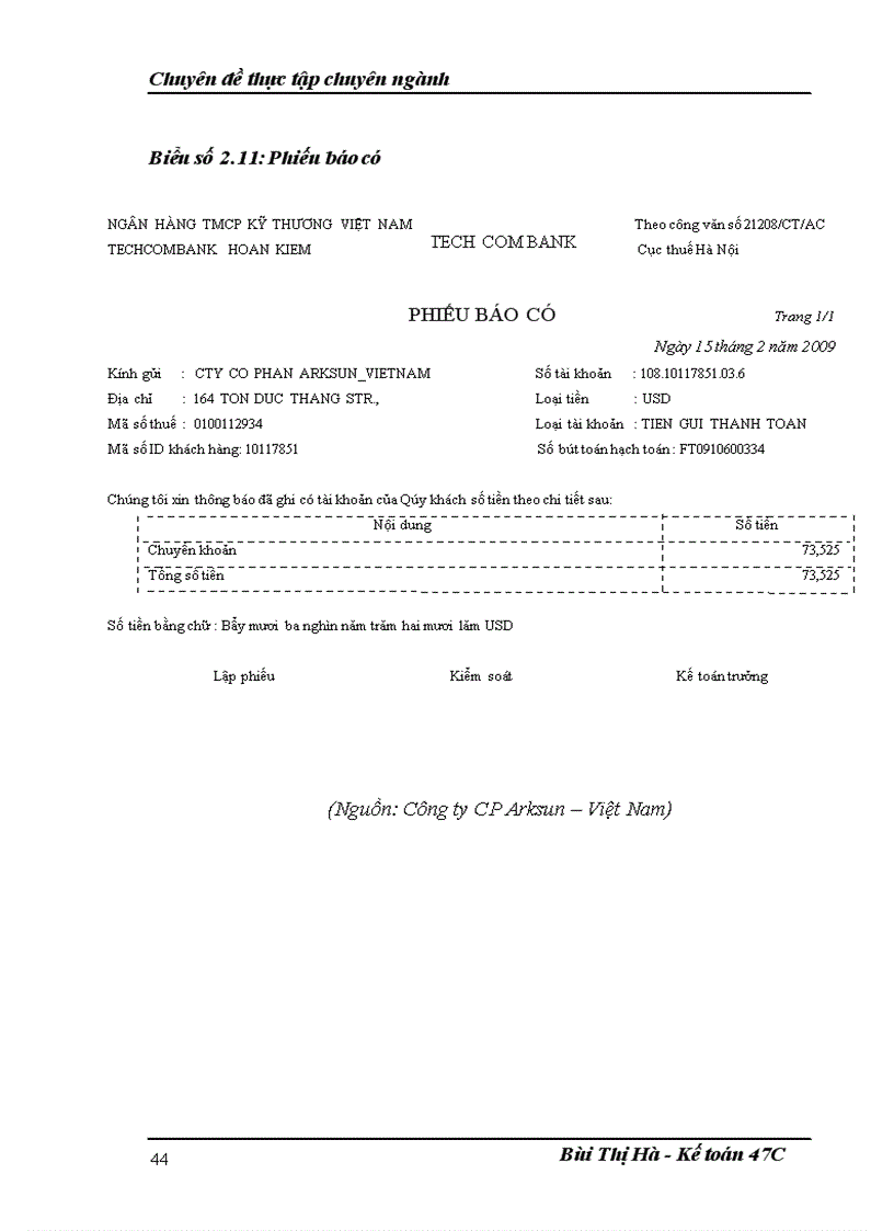 image for page Hoàn thiện hạch toán tiêu thụ thành phẩm và xác định kết quả tiêu thụ thành phẩm tại Công ty Cổ phần Arksun Việt Nam